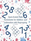 Open-Ended Math Worksheets for Addition and Subtraction wi