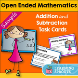 Open Ended Mathematics: Addition and Subtraction Task Card