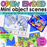Open Ended Mini Object Scenes for Speech and Language Ther