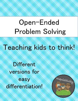 open ended problem solving year 3