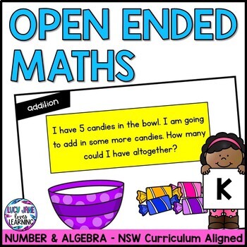 Preview of Open Ended Questions Kindergarten | Maths Daily Warm Up | NSW Curriculum