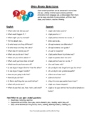 Open-Ended Questions: List for Parents and Teachers- Bilin