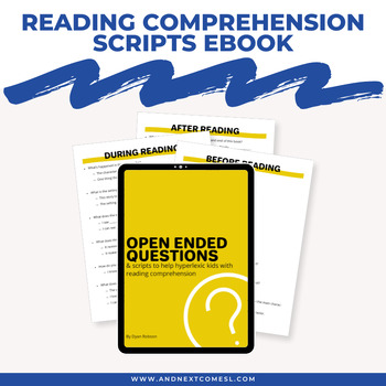 Preview of Open Ended Questions & Scripts to Help Hyperlexics with Reading Comprehension