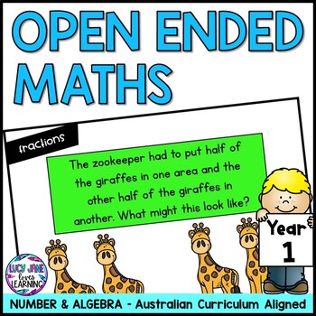 Preview of Open Ended Questions Year 1 | Maths Daily Warm Up | Australian Curriculum
