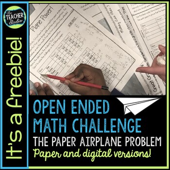 Preview of Open Ended Real World Math Performance Task Problem Solving FREEBIE