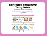 Open Ended Sentence Templates (2 Sentences) Set 2 - Writin