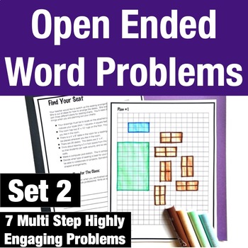 Preview of Open Ended Word Problems - Set 2: Complex, Multi-Step Challenges for Enrichment
