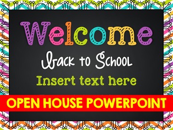 Preview of Open House Powerpoint