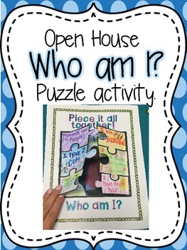 Preview of Open House ALL ABOUT YOU Puzzle Project