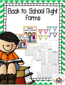 Preview of Open House/Back to School Night Forms