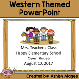Open House/Back to School PowerPoint Presentation Western/