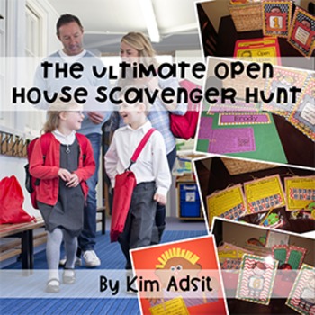 Preview of Open House Back to School Scavenger Hunt Pack