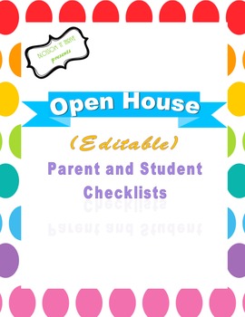 Preview of Open House Checklists