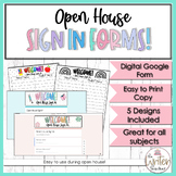 Open House Digital and Print Sign In Forms