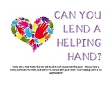 Open House Donations * Helping Hand