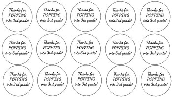 Open House/First Day Treat Labels by Busy Miss Banks | TPT