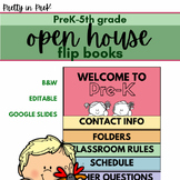 Open House Flip Books - PreK-5th - Elementary Back to School
