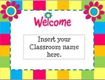 Preview of Open House Flower Themed Powerpoint Template