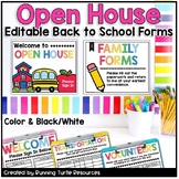 Open House Forms Back to School Meet the Teacher Night