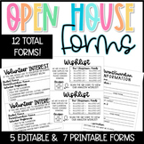 Open House Forms - Meet the Teacher Night Forms for Parent