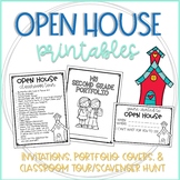 Open House Invitations, Portfolio Covers, and Classroom To