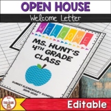 Open House Meet the Teacher Back to School Letter Pamphlet