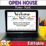 Open House Meet the Teacher Back to School PowerPoint Digital