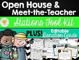 Open House/Meet-the-Teacher EDITABLE Stations Toolkit