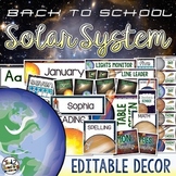 Solar System and Space Classroom Decor BUNDLE