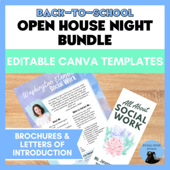 Preview of Open House Night Social Work & Counseling Bundle