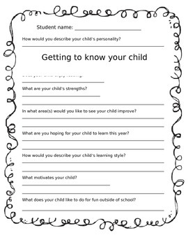 Open House Packet by First-Grade-Love | TPT