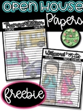 Open House Papers FREEBIE!