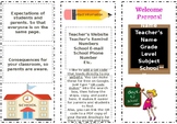 Open House/Parent Night Class Information Brochure
