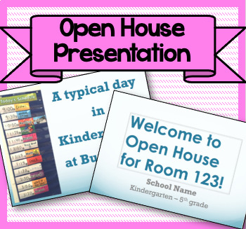 Preview of Open House Parent PowerPoint! {Editable for YOUR class!}