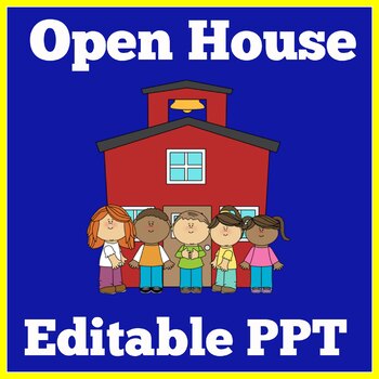 Preview of Open House PowerPoint EDITABLE Back to School Night Meet the Teacher PPT