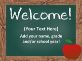 EDITABLE Open House Power Point | Parent Night Power Point