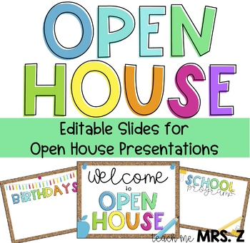 school open house presentation