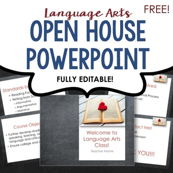 Preview of Open House PowerPoint [FREE & FULLY EDITABLE!]