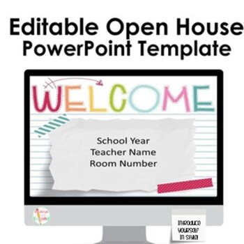 Preview of Open House PowerPoint Template - Colorful Washi Theme