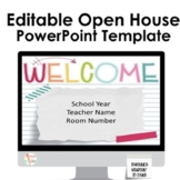 Open House PowerPoint Template - Colorful Washi Theme
