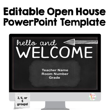 Preview of Open House PowerPoint Template - Modern Chalkboard