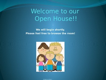 open house presentation for parents
