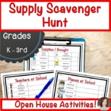 Open House Scavenger Hunt | Back to School Open House Acti