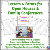 Open House Sign In Sheet & Parent Teacher Conference Forms