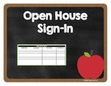 Open House Sign In Sheet Spreadsheet