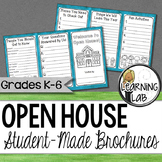Open House - Student-Made Brochure for Parents