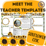 Open House Templates | Sunflower Chic | *EDITABLE*