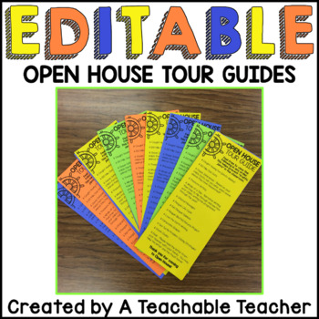 Preview of Open House Tour Guides {Editable}