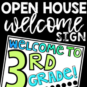 Preview of Open House Welcome Sign | FREEBIE