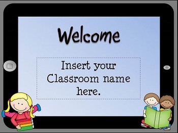 Preview of Open House iPad Themed Powerpoint Template